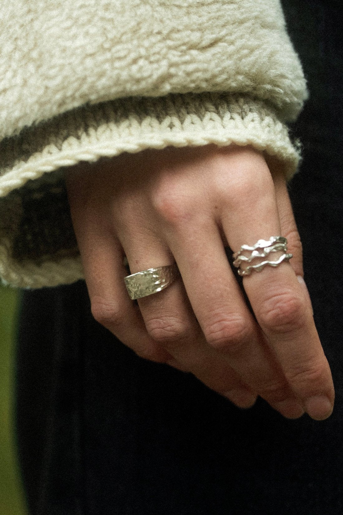 Rock Signet Ring på